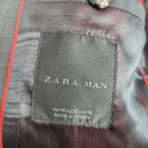 ZARA Merino Blazer Suit Classic Notched - Picture 9 of 13